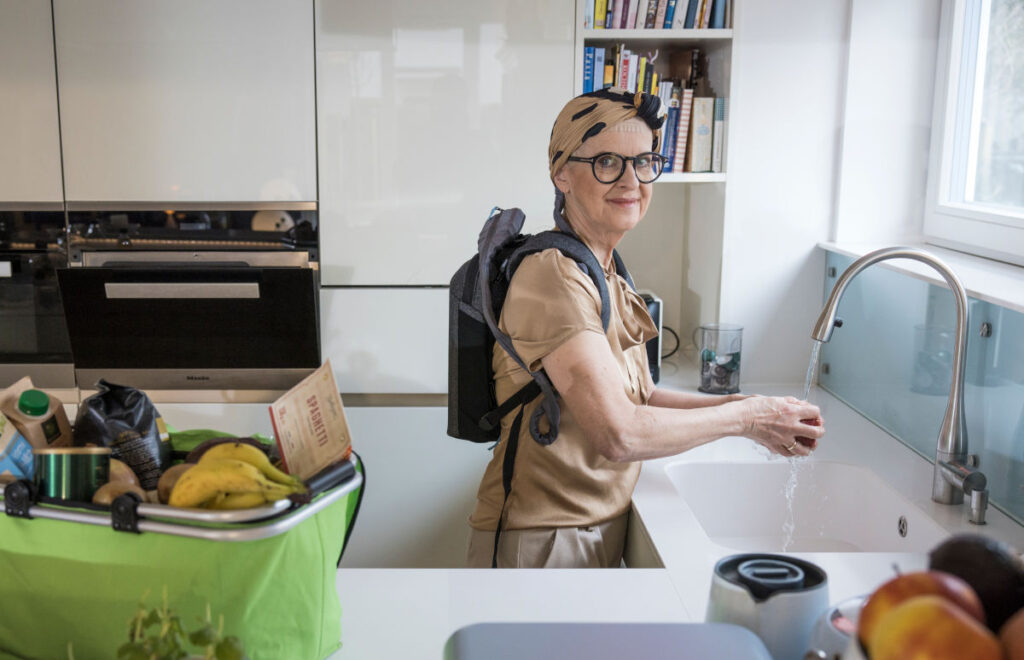 Optune beim Kochen